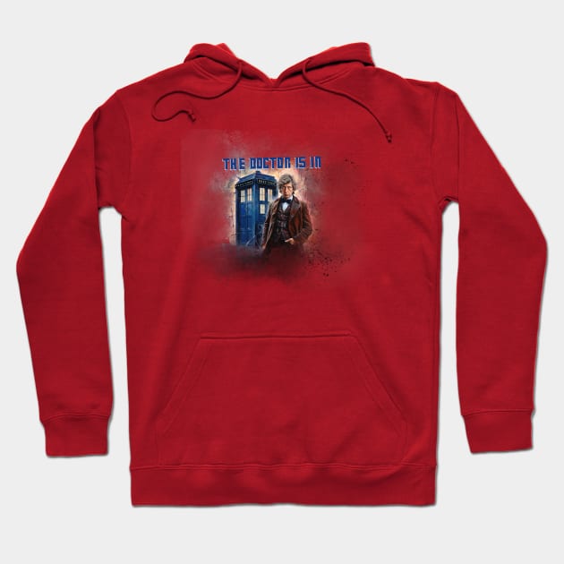 Dr. Who, the Fourth Doctor, Tom Baker Hoodie by VelvetEasel